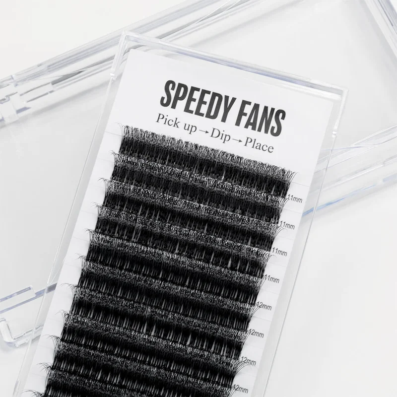 Sense Lashes Speedy Promade Fans 960 Ultra-Matte Black 5D/6D/8D - Image 6
