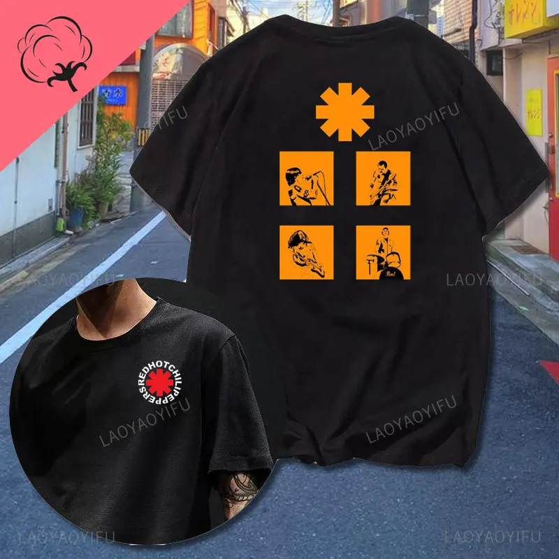 New Red Hot Chili 100%cotton T Shirt Amazing Tees Men Women Clothes Peppers Tour Double-sided Short Sleeve Casual Male T-shirt - Image 20