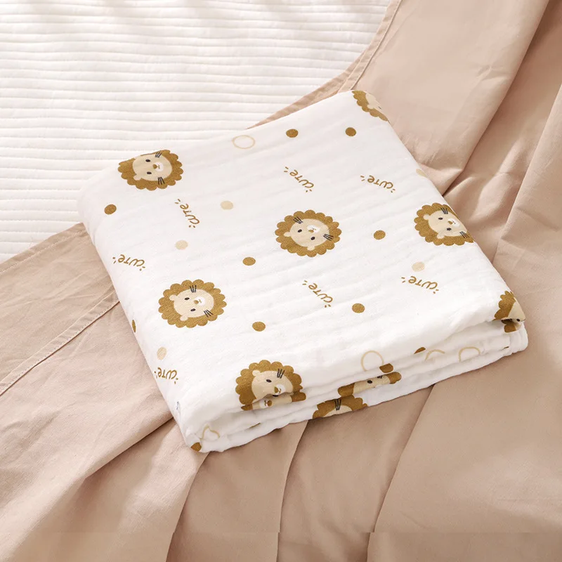 4-Layer Cotton Baby Blanket & Towel - Image 9