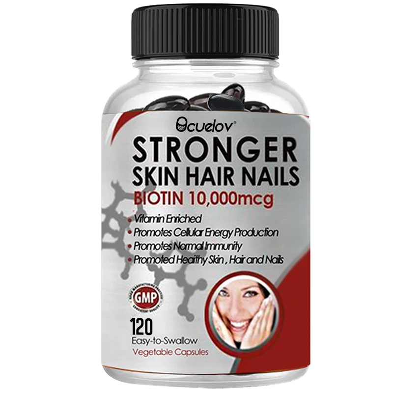 High-Potency 10,000 mcg Biotin Capsules with Collagen & Keratin – Supports Hair, Skin & Nails - Image 7