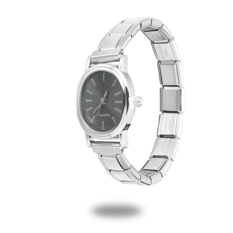 Unisex 9mm Stainless Steel Watch with Italian Elastic Charm – Chain - Image 31