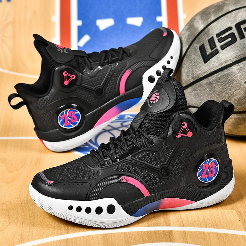 High‑Top Air Mesh Basketball Shoes – Breathable Lace‑Up Sneakers for Men & Women - Image 9
