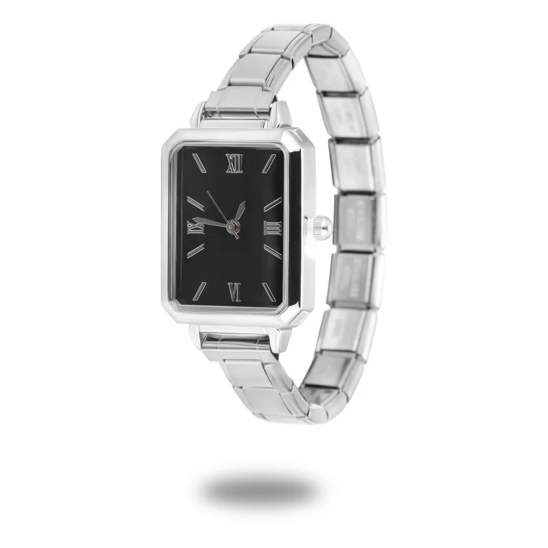 Unisex 9mm Stainless Steel Watch with Italian Elastic Charm – Chain - Image 29