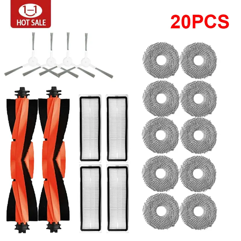 For Xiaomi Robot Vacuum S20+ / S10 Plus /S10+/ B108GL / B105 / B108CN B113CN Parts Accessories Filter Main Side Brush Mop - Image 20