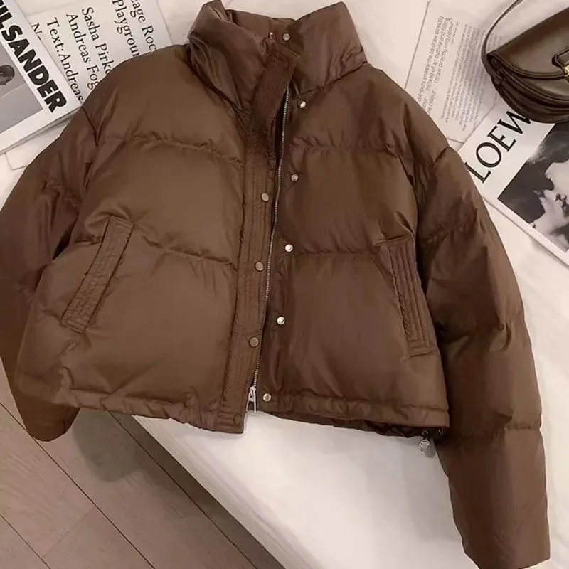 Women's Short Loose Puffer Jacket - view 9