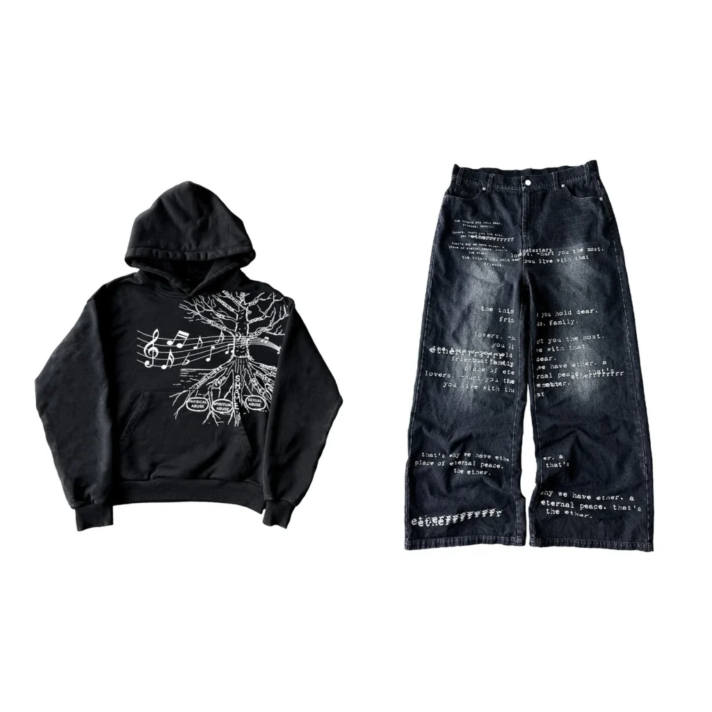 Cotton Casual Hoodies and Sweatpants Set