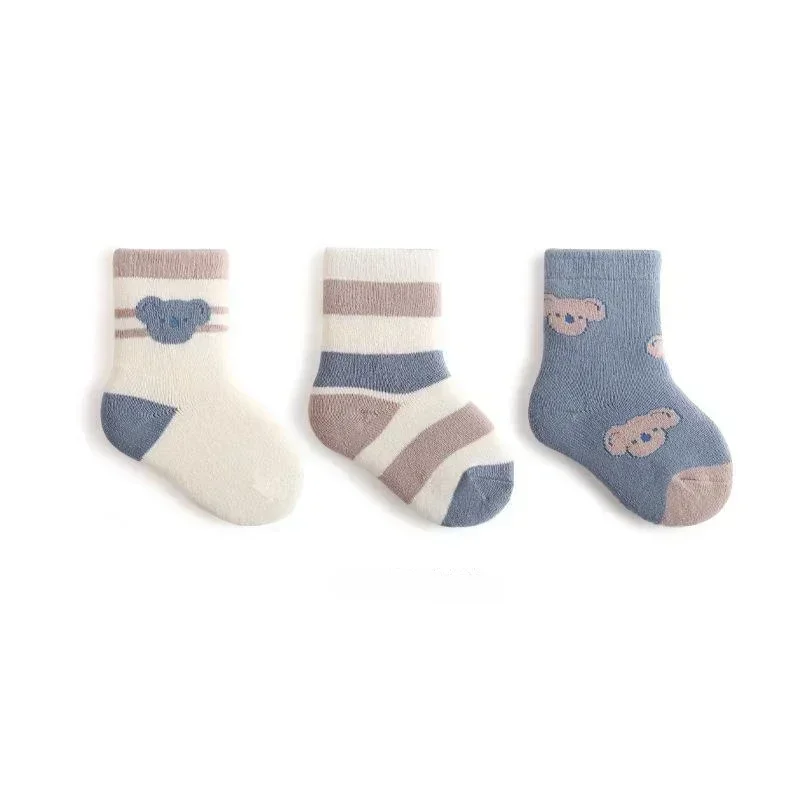 Warm Kids Mid Calf Socks 3 Pairs - Image 11