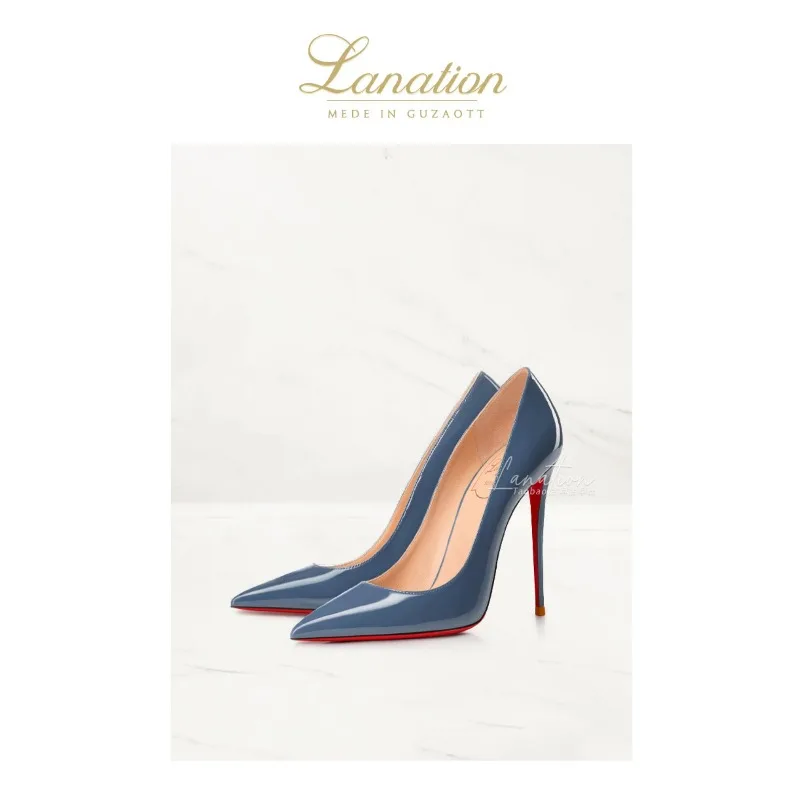 Women's Patent Pointed-Toe Stiletto Pumps - view 5