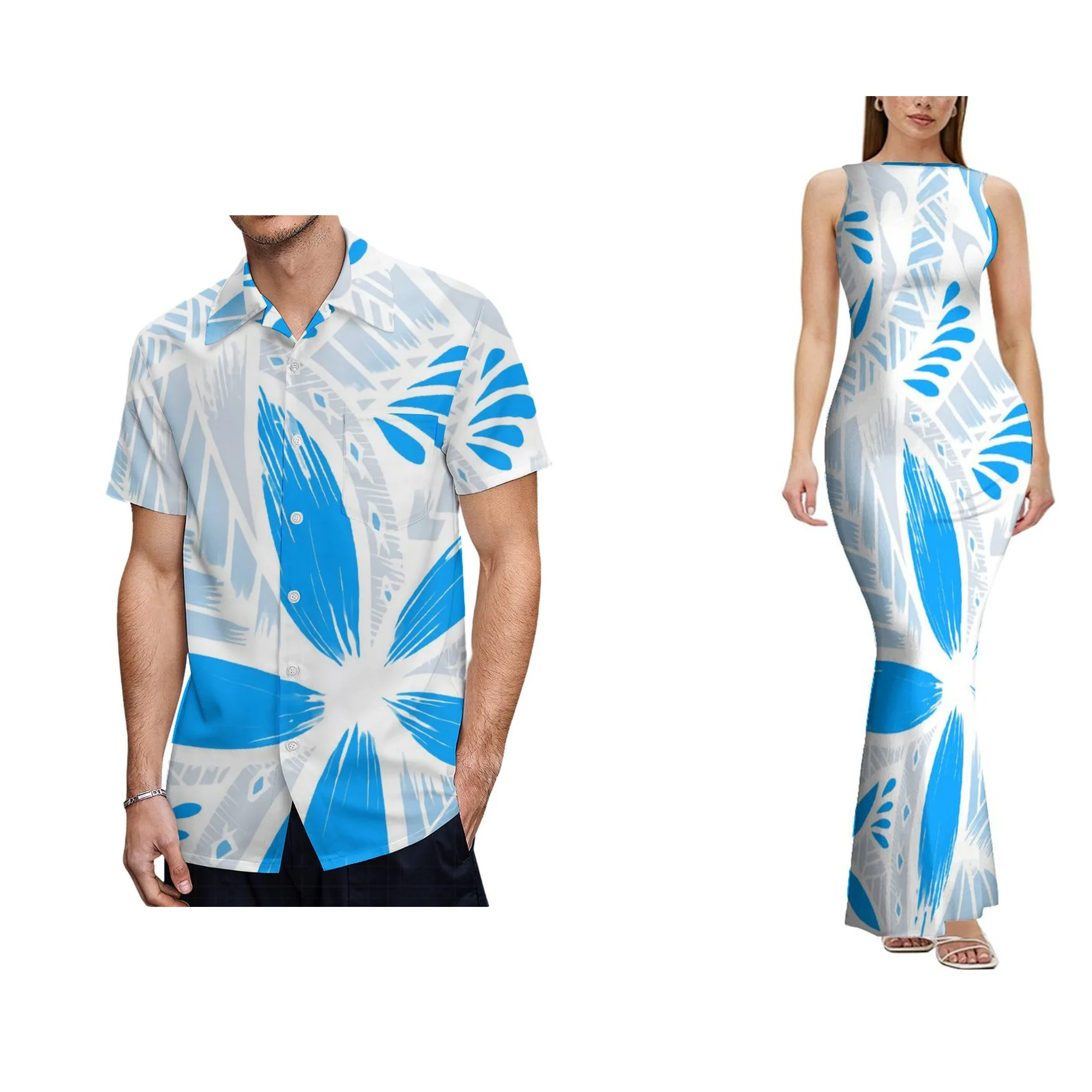 1MOQ Wholesale Custom Bodycon Backless Dress New Zealand Design Women's Boat Neck Sleeveless Design Clothes Polynesian Dress - Image 12