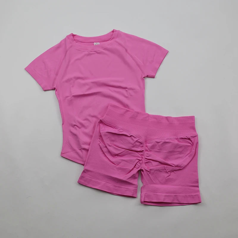 Women's Seamless Tee and Scrunch Joggers Set - view 6