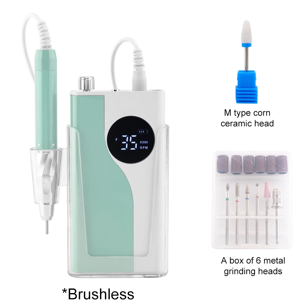 85W Brushless Cordless Nail Drill – 35000 RPM, USB‑C Rechargeable - Image 11