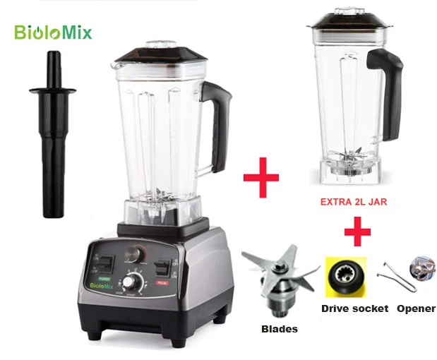 Biolomix T5200 2200W Blender with 2L BPA-Free Tritan Jar & Timer - Image 11