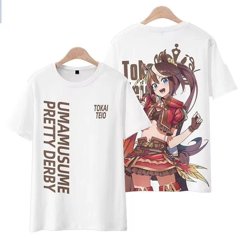 Anime Umamusume: Pretty Derby Cosplay T Shirt Women Men Summer O-neck Short Sleeve Funny Kids Tshirt Graphic Tees Shirts - Image 2