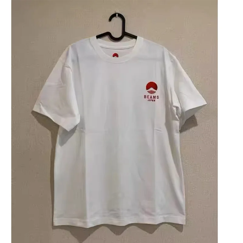 Fuji Mountain Embroidered Cotton Unisex T-Shirt - Image 6