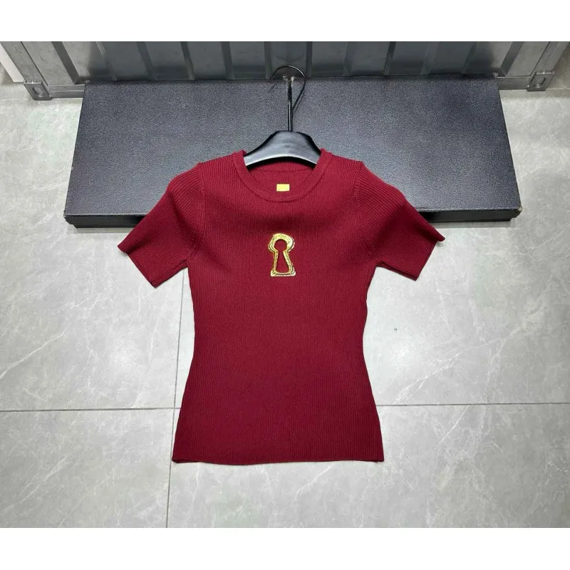 High Quality Summer New Hollowed Out Stand Up Collar Knitted Sweater Tshirt Women Commuting Slimming Sweater T-shirts Top - Image 9
