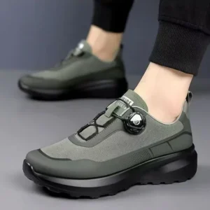 Waterproof Men's Outdoor Sneakers – Thick Rubber Sole, Breathable Mesh