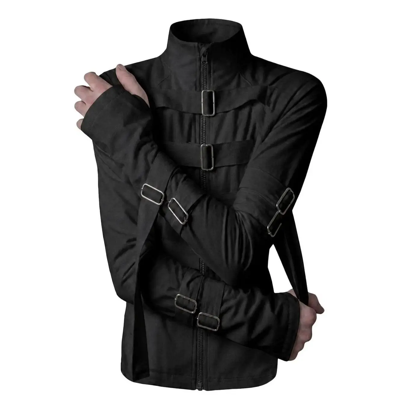 Women's Strap Buckle High-Neck Zip Jacket - view 4