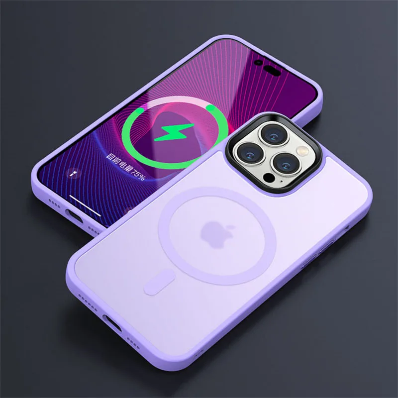 Translucent MagSafe Shockproof iPhone Case – PC+TPU (13‑17 Pro Max) - Image 13