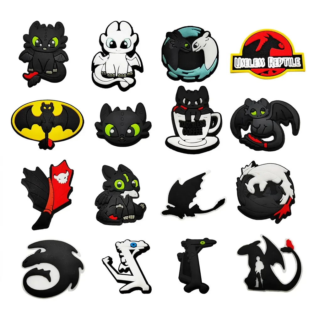PVC Cartoon Dragon Shoe Charms for Boys Sandals – Pack of 16 - Image 12