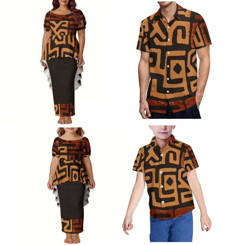 Polynesian Print Family Matching Outfits - view 7