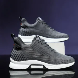 Men's Air Mesh Height‑Increase Sneakers, 6‑8 cm Lift, Lace‑Up