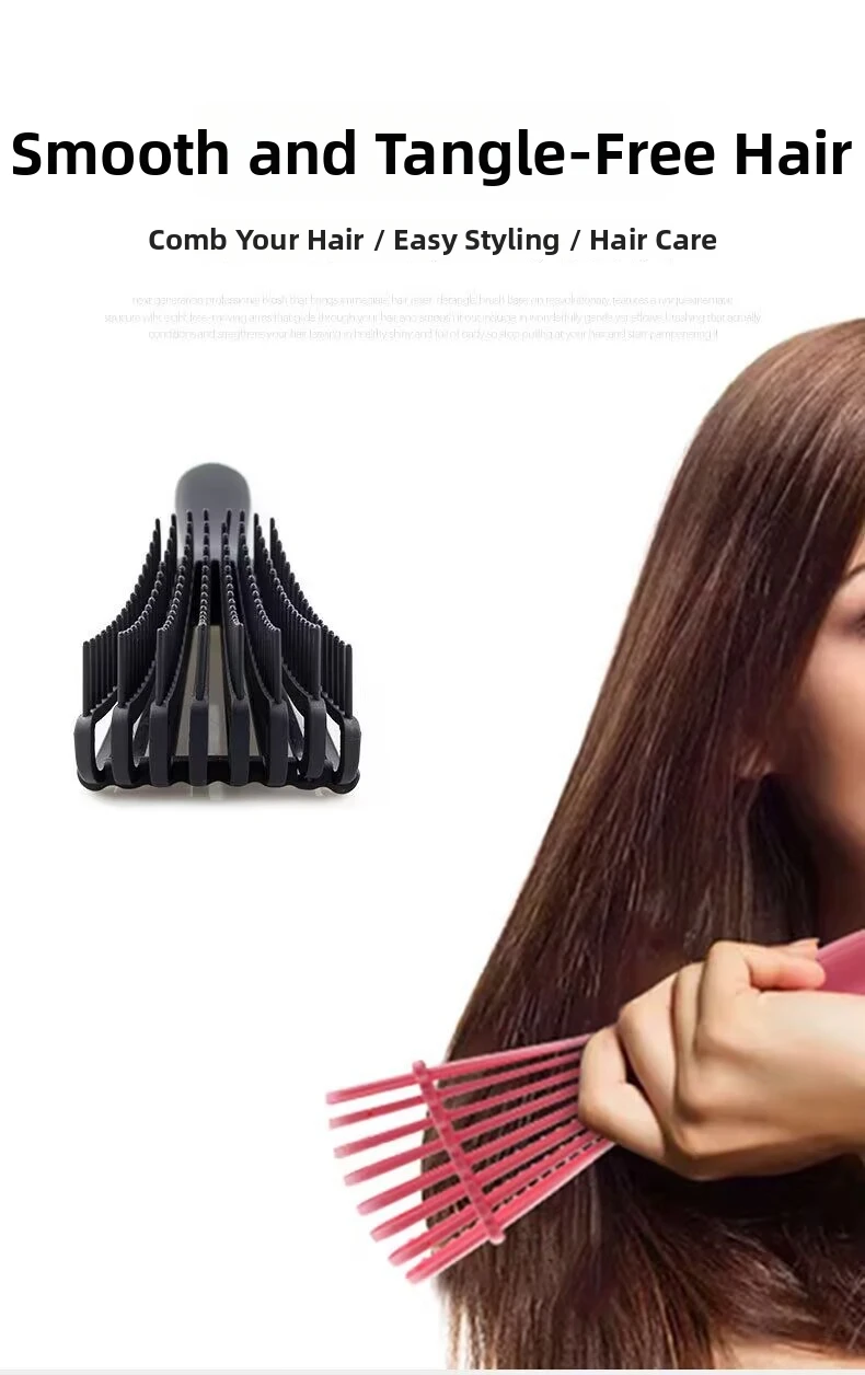 ABS Detangling Brush with Bracket – Massage for Curly & Thick Hair - Image 6