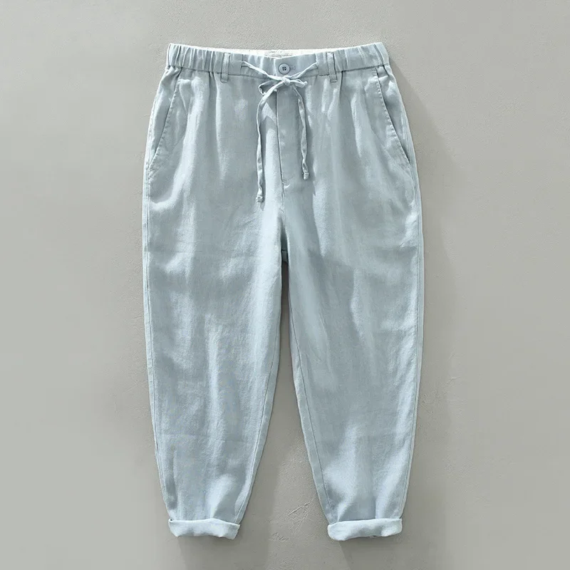 Men's Linen Drawstring Pants, Breathable & Lightweight - Image 7