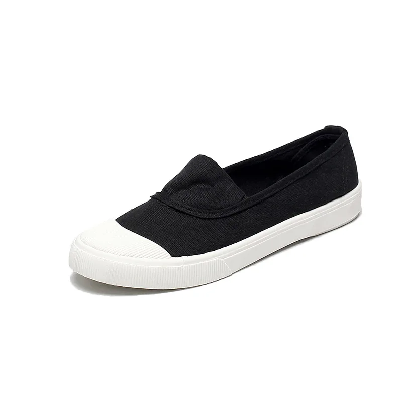 Women's Canvas Slip-On Loafer with EVA Insole – Korean Style Flat - Image 4
