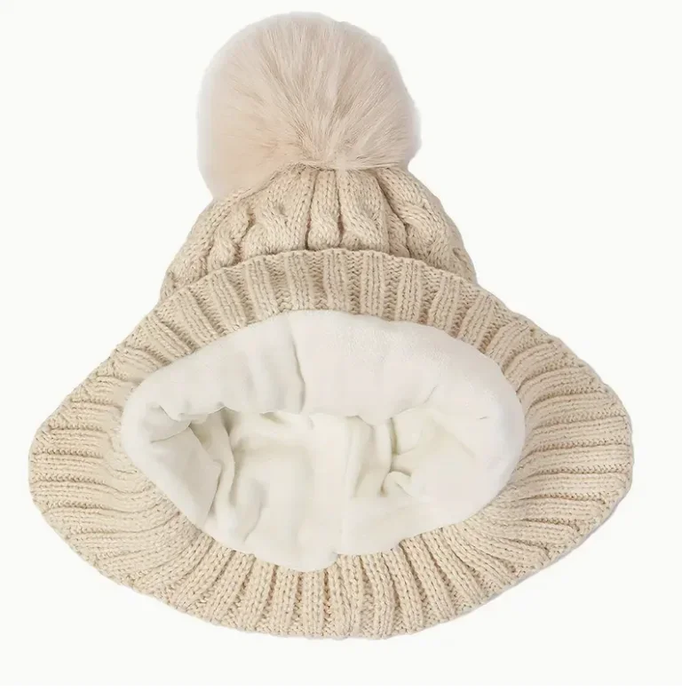 Soft Pink Kids Winter Set – Hat, Scarf & Gloves, Polyester Filled - Image 4