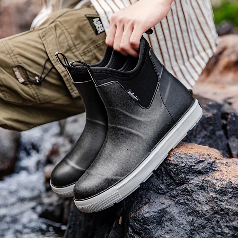 Men's PVC Slip-On Rain Boots – Waterproof, Anti‑Slip Rubber Outsole - Image 11