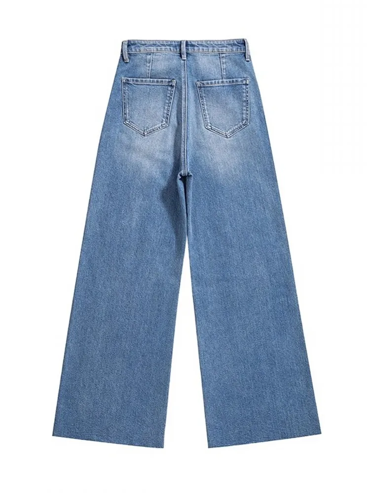 Women's Lace Embroidered Wide-Leg Jeans - view 6