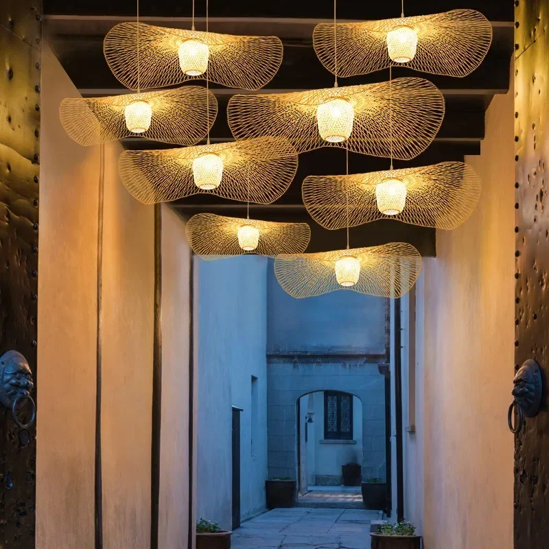 Bamboo Woven Pendant Lamp - view 5