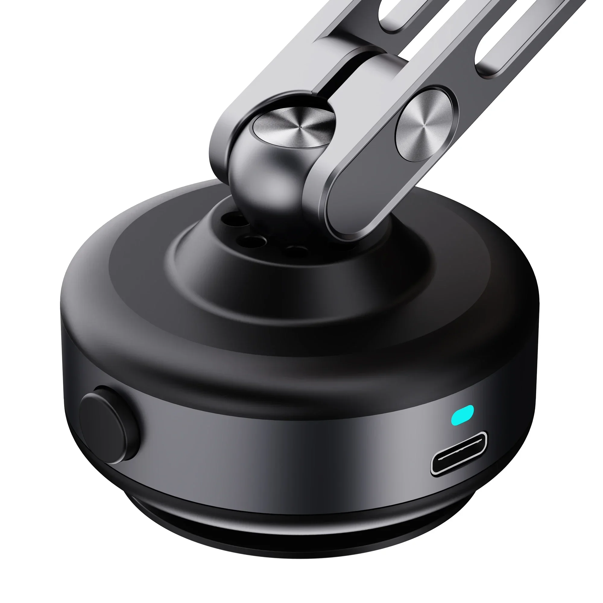 Magnetic Aluminum Phone Holder Vacuum Suction Foldable 360° Rotation - Image 4