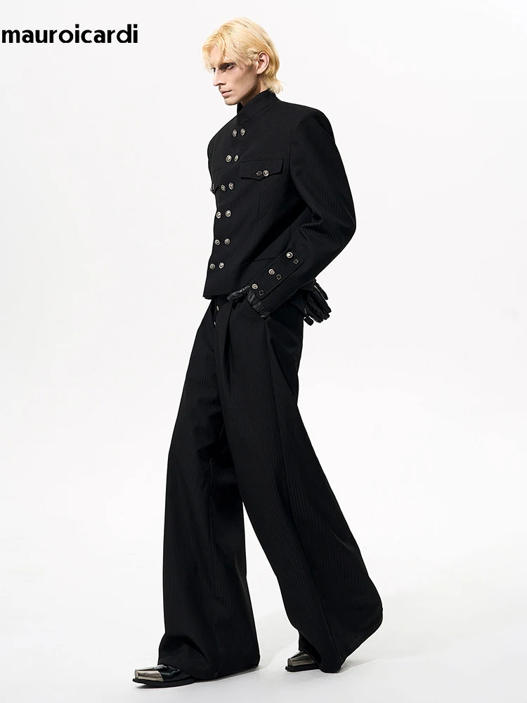 Mauroicardi Men's Wide Leg Polyester Pants - Image 5