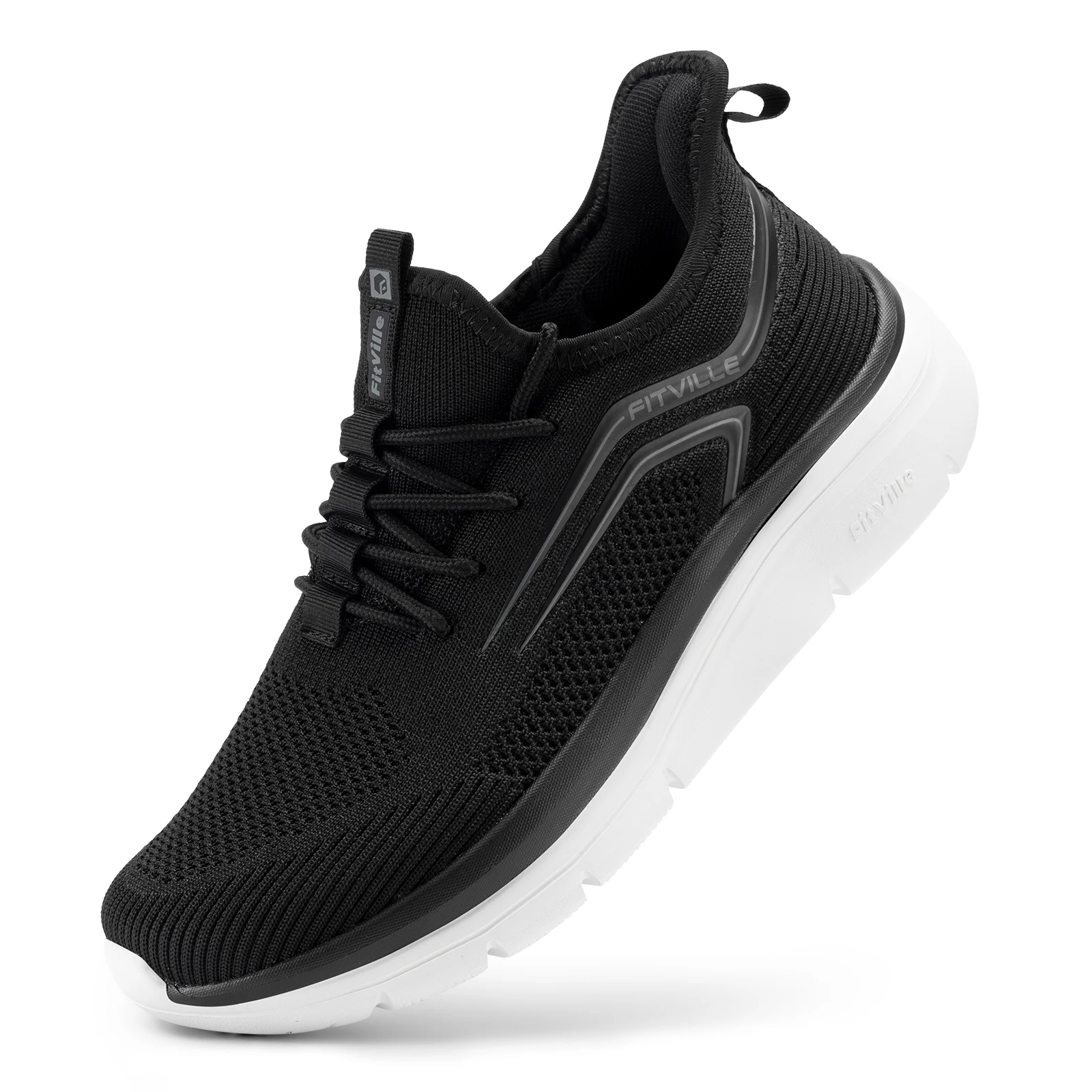 FitVille Men's Air Mesh Running Shoes with Thick Rebound Sole, Wide Fit - Image 8