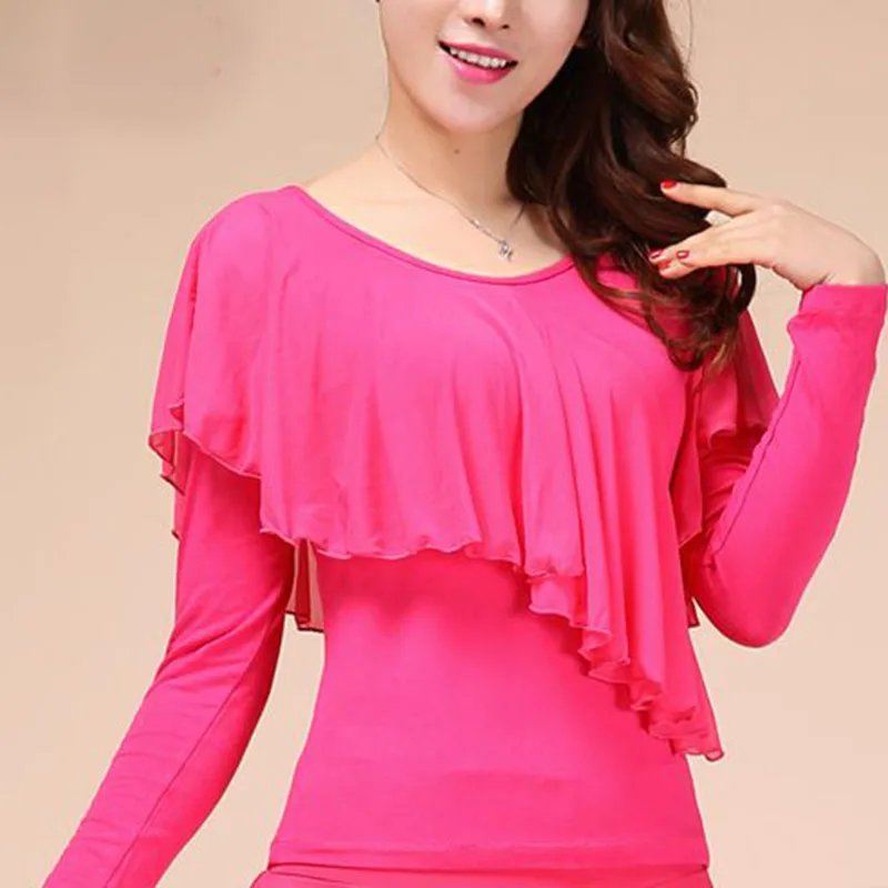 Women's Asymmetrical Ruffle Blouse - view 5