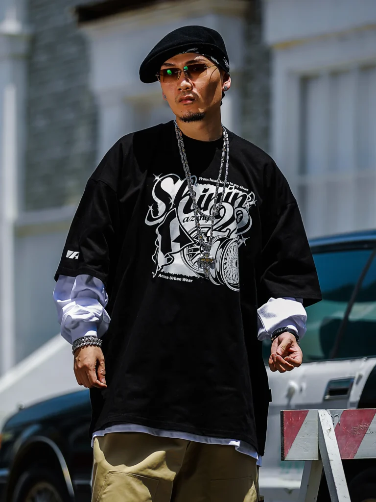 Acusa Loose Fit Cotton T-Shirt with Cartoon Print