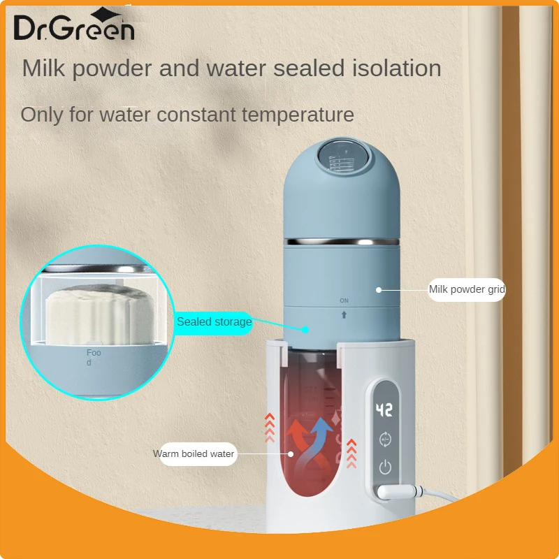 Dr.Green Glass Baby Bottle with Thermostatic Control - Image 6