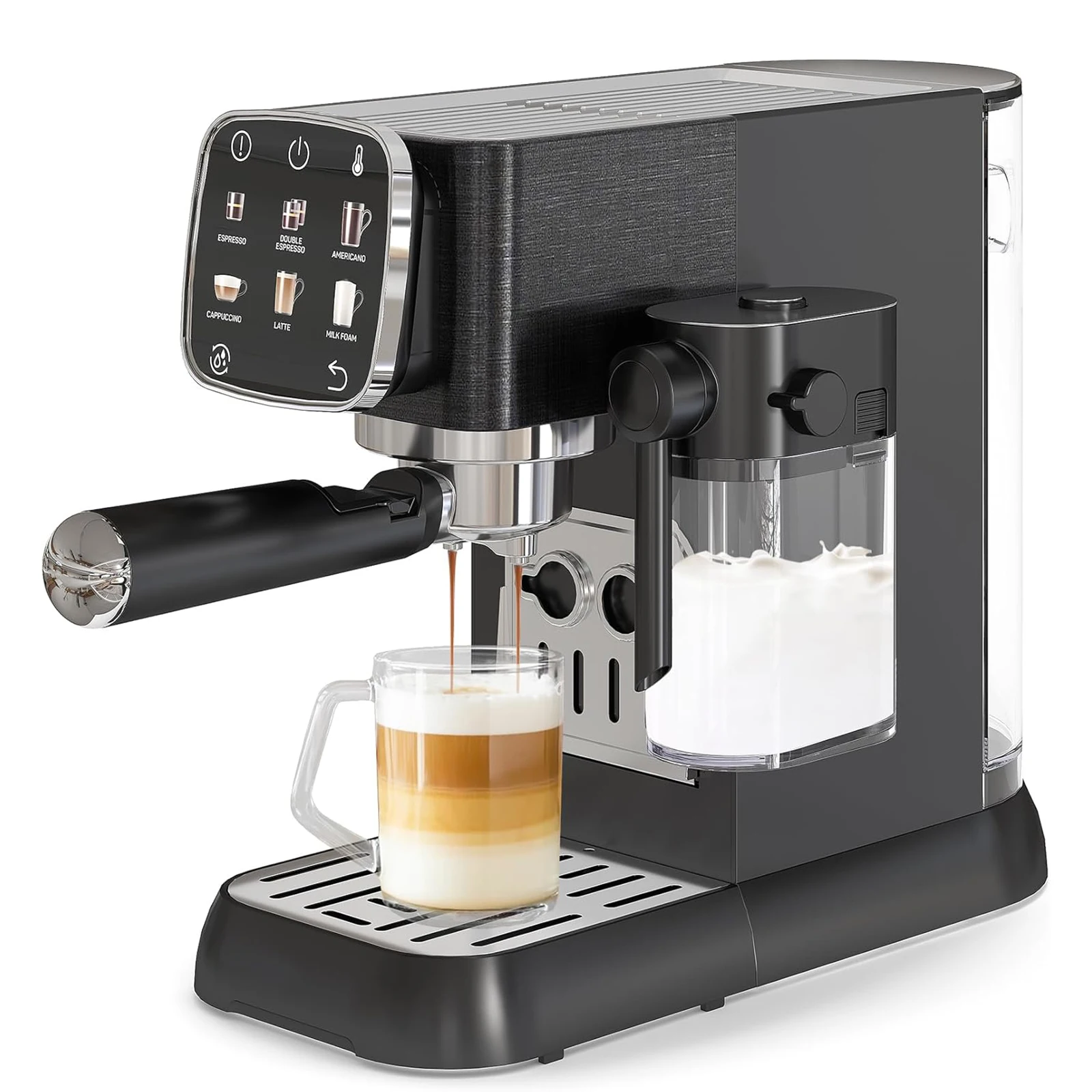 20‑Bar Espresso Machine with Touchscreen, Auto Milk Frother, 45 oz Tank - Image 8