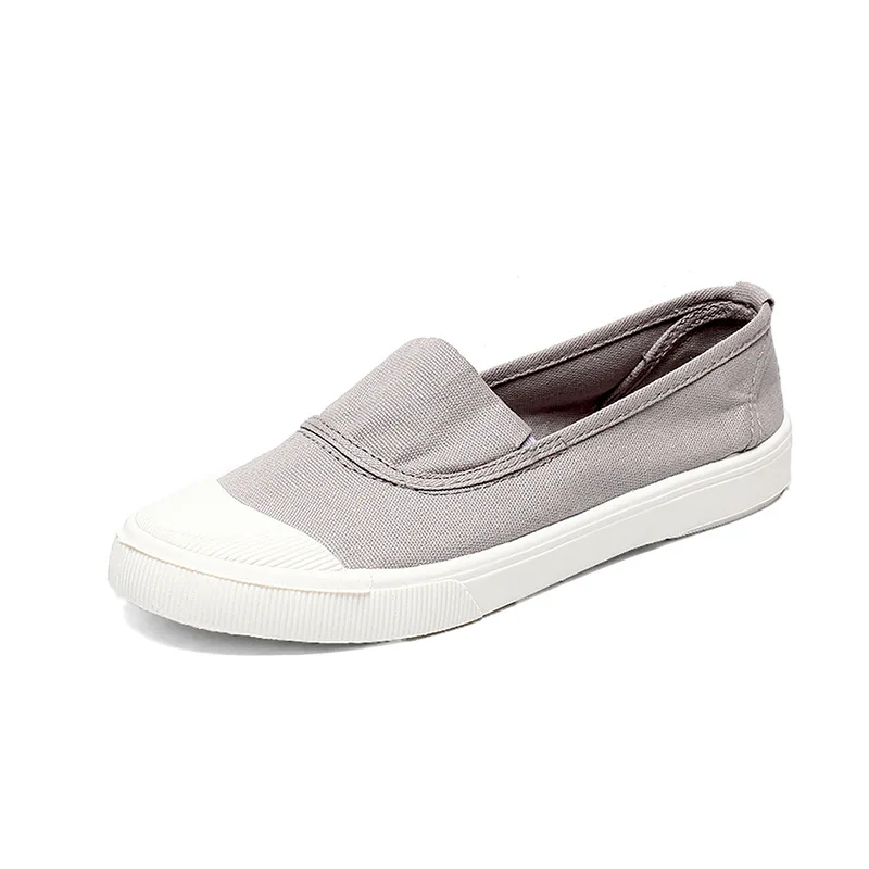 Women's Canvas Slip-On Loafer with EVA Insole – Korean Style Flat - Image 6