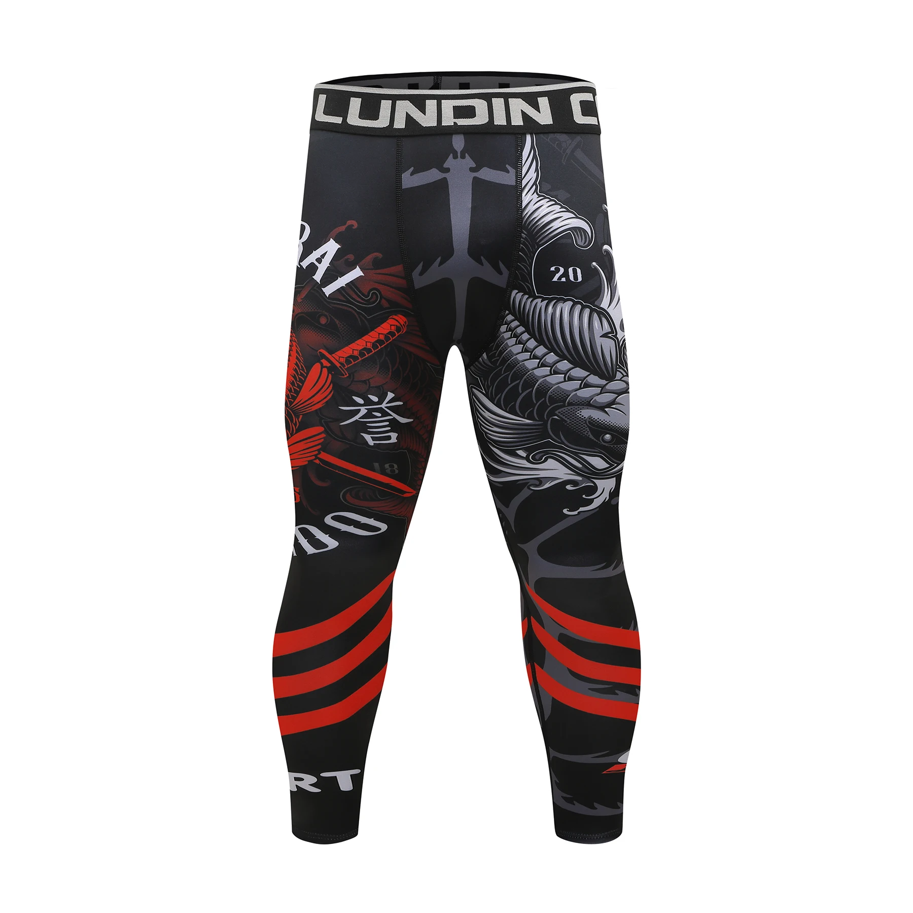 Men's BJJ Spats Leggings - Moisture Wicking Polyester - Image 14