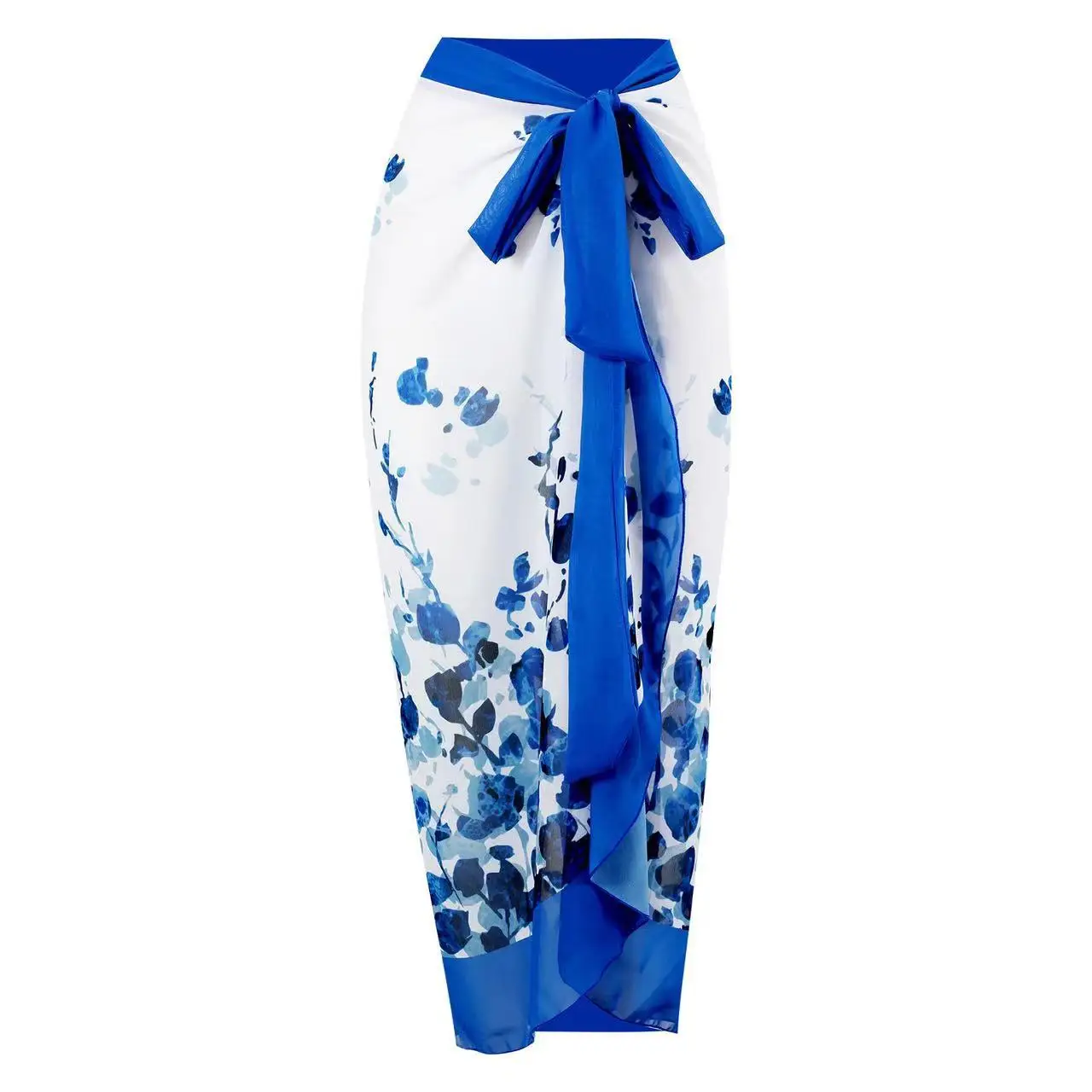 Women's Printed One-Piece Swimsuit with Skirt - view 25