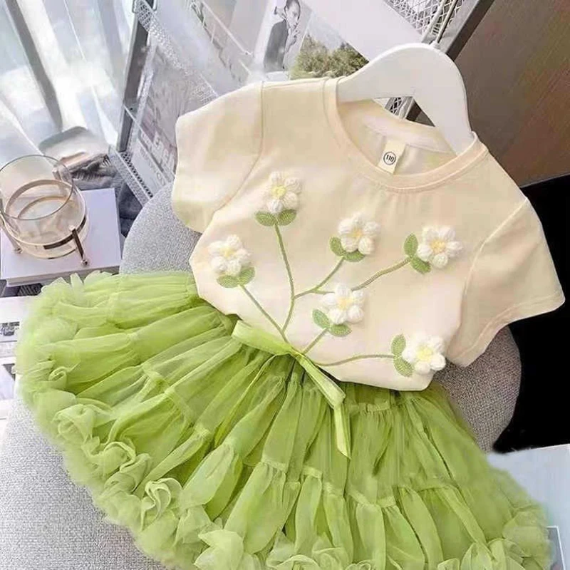 Girls Summer Floral Cotton Sets