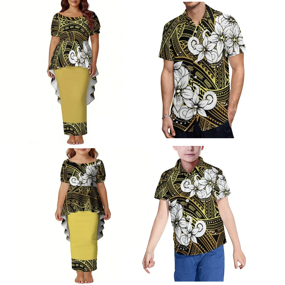 Polynesian Print Family Matching Outfits - view 2