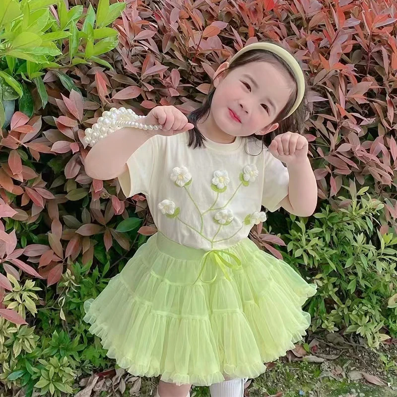 Girls Summer Floral Cotton Sets - Image 4