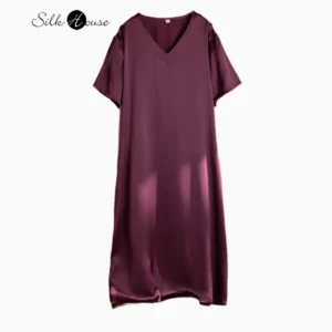 Women's Plus Size Mulberry Silk Midi Dress
