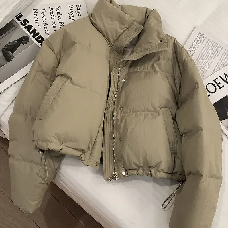 Women's Short Loose Puffer Jacket - view 6