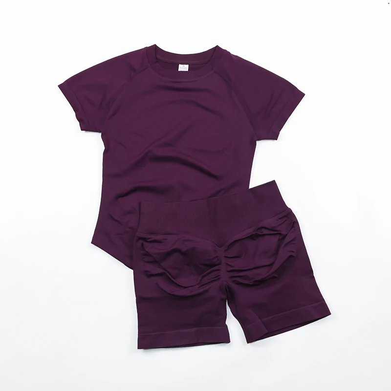 Women's Seamless Tee and Scrunch Joggers Set - view 5