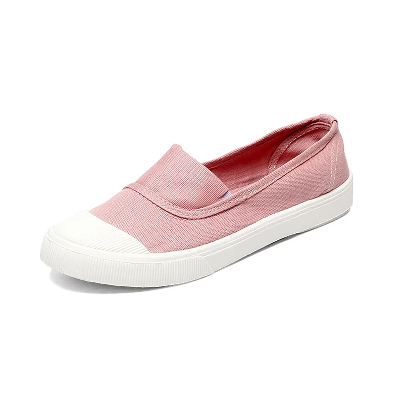 Women's Canvas Slip-On Loafer with EVA Insole – Korean Style Flat - Image 11