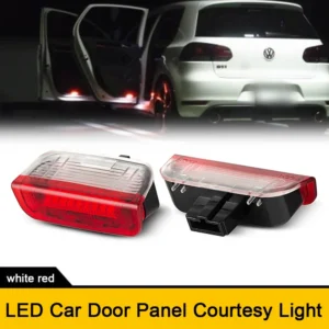 4PCS Front Rear LED Car Door Panel Courtesy Lights For Porsche Cayenne 958 Panamera Macan 718 Boxster Cayman 982 911 991 Series